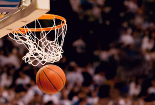Basket with ball