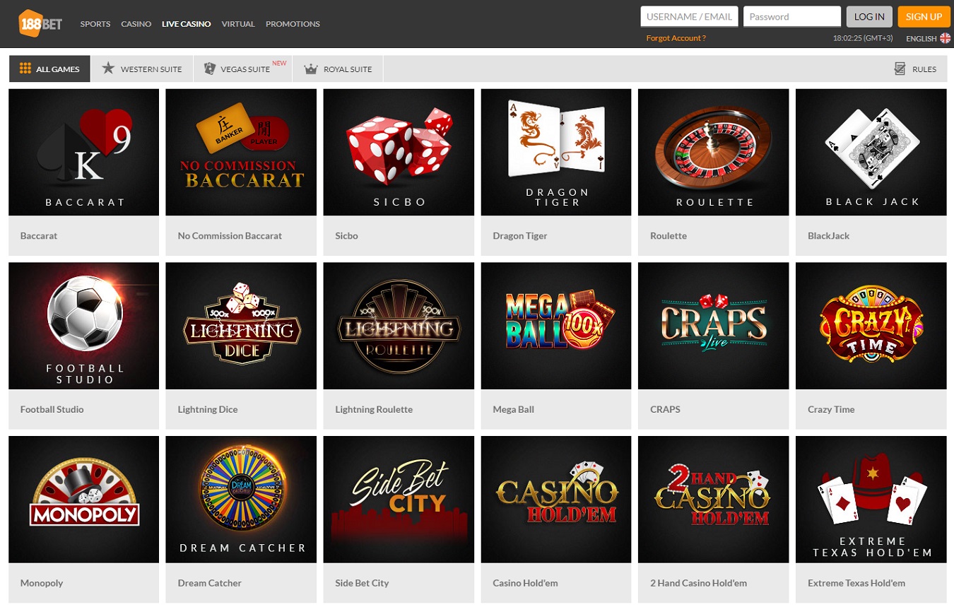 188bet live casino